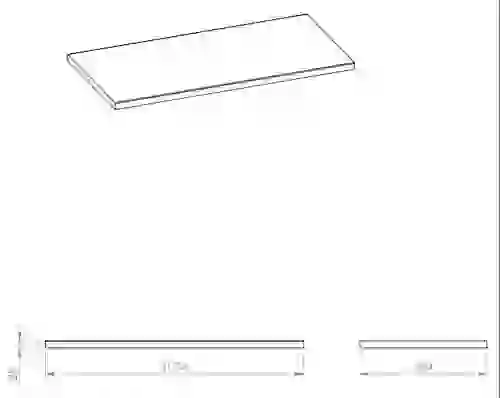 AREZZO design 100x49,4x2,8 cm mosdópult, magasfényű fehér AR-167690
