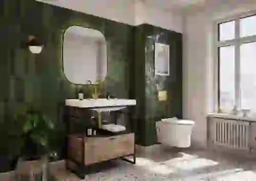 AREZZO design NEBO alsószekrény 80 cm-es, 1 fiókkal, canela tölgy, matt fekete AR-168432SET