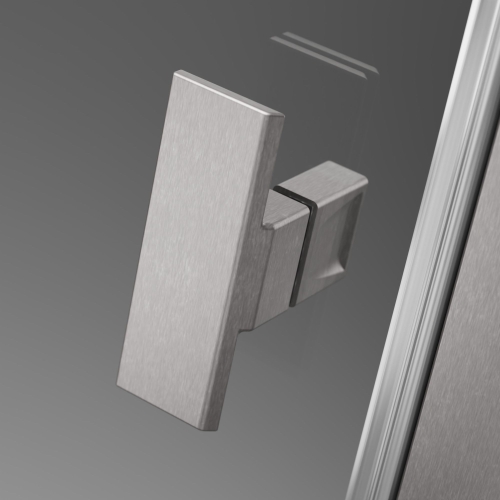 Radaway Nes 6 Brushed Nickel DWJ I zuhanyajtó jobbos, 90 cm, szálcsiszolt króm 10026090-91-01