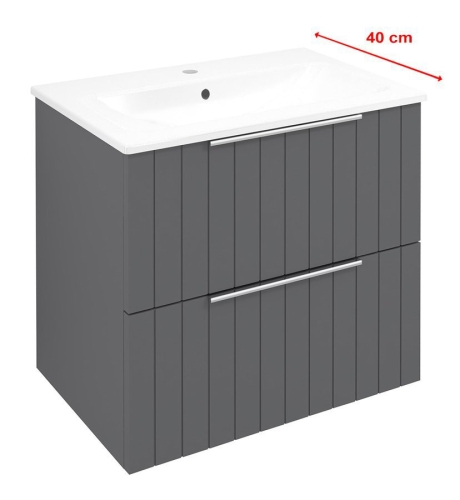 Sapho CIRASA STRIP SLIM 60 cm alsószekrény, carina CR592-4141S