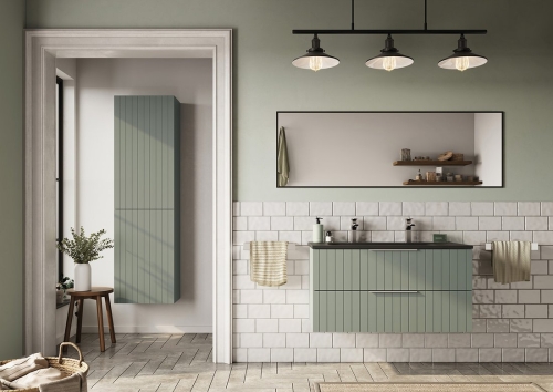 Sapho ESPACE STRIP 50 cm magas kiegészítő szekrény, verde ESC450-4444S