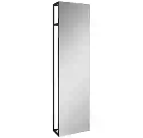AREZZO design NEBO tükör canela tölgy polccal 190x50 cm, matt fekete AR-168366