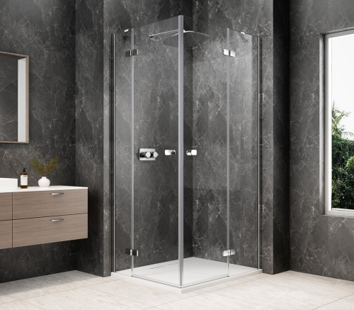 Sapho Polysan GLOBE CHROME sarokbelépős zuhanykabin, 1200x1000mm, transparent üveg GB5200C