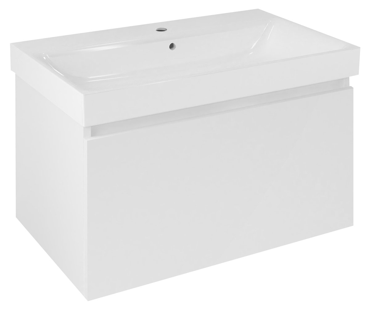 Sapho NELIO 80 cm alsószekrény, fényes fehér NL080-3030