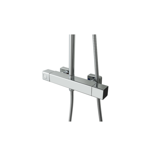 Invena Axira termosztátos zuhanyrendszer, króm AU-07-T01-V
